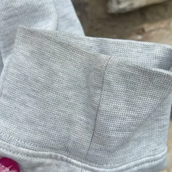 VANS Off The Wall gray hoodie sweatshirt with Rose size medium - Picture 6 of 9